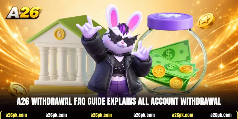 A26 withdrawal FAQ guide explains all account withdrawal