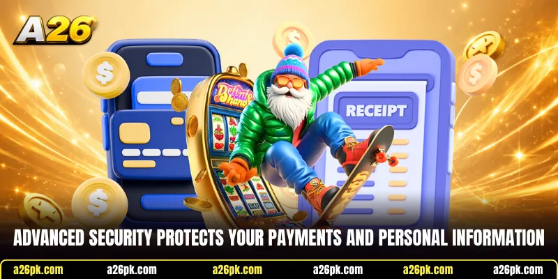 Advanced security protects your payments and personal information