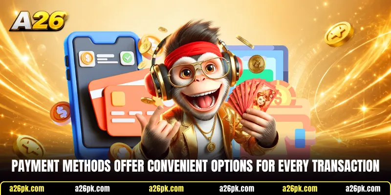 Payment methods offer convenient options for every transaction
